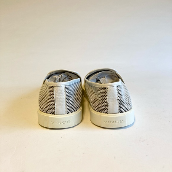 Vince White Cream Canvas Rubber Sole Sneakers size 6.5 - Picture 8 of 12